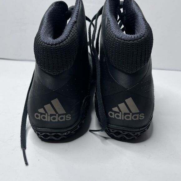 Adidas Mat Wizard 4 Wrestling Shoes Black MMA Boxing Shoes Mens Size 9.5